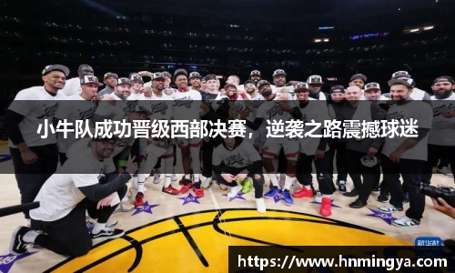 小牛队成功晋级西部决赛，逆袭之路震撼球迷